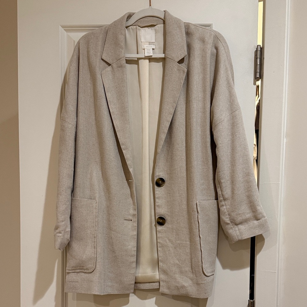 Oversized Linen Women's Blazer by H&M